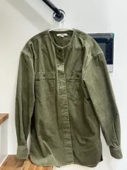 ユニクロ コーデュロイ シャツ グリーン