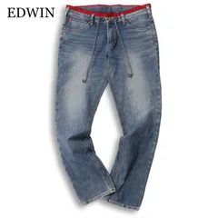 EDWIN エドウィン ER007L ジャージーズ★ USED加工 イージー ストレッチ デニム パンツ ジーンズ Sz.L メンズ 日本製