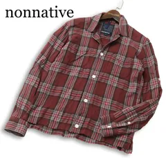 nonnative ノンネイティブ 秋冬★ 長袖 チェック ネル シャツ Sz.1 メンズ 日本製