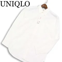 【新品 24SS】 UNIQLO ユニクロ 通年★ オックスフォード 長袖 ボタンダウン シャツ Sz.S メンズ 白