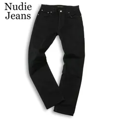 イタリア製★ Nudie Jeans ヌーディージーンズ 通年 THIN FINN ストレッチ スリム デニム パンツ ジーンズ Sz.31 メンズ 黒