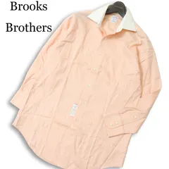 【新品 未使用】 Brooks Brothers ブルックスブラザーズ 通年 長袖 クレリック シャツ Sz.15-31　メンズ ビジカジ