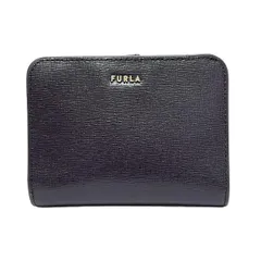 FURLA(フルラ) 2つ折り財布 - バビロン 黒 L字ファスナー レザー