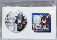 バンダイナムコアミューズメント ホロライブ 白上フブキ/大神ミオ ホロライブinハムリーズ 缶バッジ&ホロステッカーセット(ハムリーズver.)