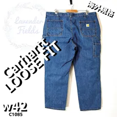 カーハートデニムワークペインターパンツC1085大きいサイズCarharttロゴw42アメリカ古着