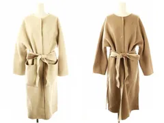 フレイアイディー FRAY I.D ウールカシミヤバイカラーリバーコート リバーシブル ノーカラー ベルト付き 0 アイボリー モカ /MI ■OS