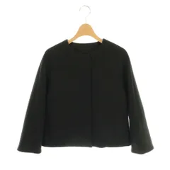 アナイ ANAYI ノーカラージャケット 38 ブラック /HK ■OS