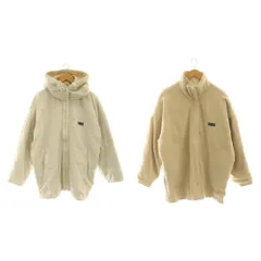 フリークスストア FREAKS STORE リバーシブル ジャケット アウター フリース フード付き F ベージュ アイボリー /CX ■OS