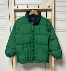 ポロ ラルフローレン パファー ダウン ジャケット ダークグリーン