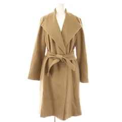 エムプルミエ ブラック M-Premier BLACK キャメルロングコート 36 ブラウンベージュ /DO ■OS