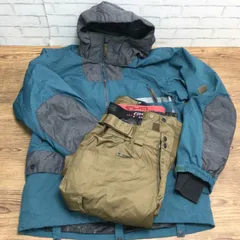 1511 RYZ ライズ 上下セット メンズMサイズ ウィンタースポーツ ブルー×ブラウン スノーボード スキー 防寒着