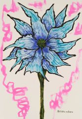 Akihiko Mihara, Salon d'Automne selected artist [KODAIBANA] Drawing Original Art Contemporary Art Artwork Painting Fine Art Interior Botanical Illustration Hand-drawn Illustration Popular Abstract Painting Flower Art Feng Shui Gift Flower Painting Painting