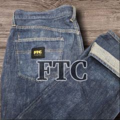FTC デニムパンツ XL 大きいサイズ ワイド バギー インディゴ