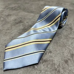 【五大陸】レジメンタルストライプネクタイ　水色　ライトブルー　シルク100% ビジネス用