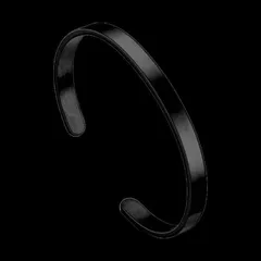 【N042】ブレスレット　メンズ　ブラック　黒　リストバンド　アクセサリー