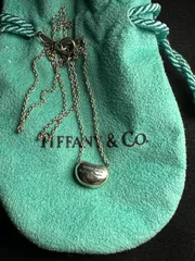 TIFFANY&Co ビーンズネックレス SV925 シルバー ペンダント 小豆チェーン 巾着袋付