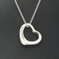 新品同様 美品 TIFFANY&Co. ティファニー エレサ・ペレッティ オープンハート ネックレス ペンダント シルバー925 3.4g