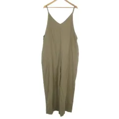 フリークスストア FREAKS STORE FREEDOM BY FREAK'S STORE サロペット パンツ S ダークベージュ Vネック /AH37 ■GY61