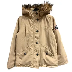 ラブトキシック Lovetoxic 中綿ジャケット フード付き フェイクファー L ベージュ ■GY61