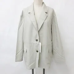 ジーユー GU ジャケット テーラードジャケット シングル オーバーサイズ ベージュ M