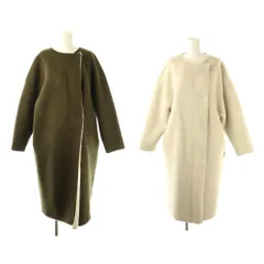 カーサフライン CASA FLINE エコファーリバーシブルコート F アイボリー カーキ /DO ■OS