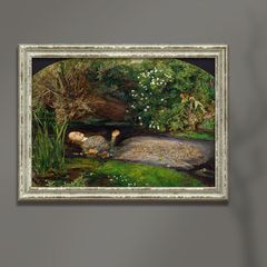 オフィーリア ミレイ 油彩画 額装品 アート - メルカリ