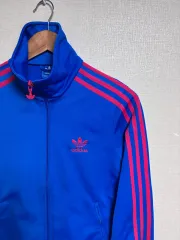 ヴィンテージ adidas アディダス ジャージ ファイヤーバード ブルー/ピンク S