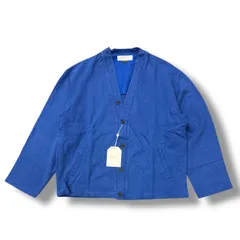 参考上代30800円 未使用 UNIVERSAL PRODUCTS 24SS Phatee Hemp Sweat Cardigan ファティーヘンプスウェットカーディガン ユニバーサルプロダクツ 241-60406 ブルー 2 （84188A5）のサムネイル