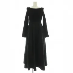 スナイデル SNIDEL 24AW オフショルニットドッキングワンピ ワンピース ロング 長袖 リブ F ブラック /MY ■OS ■SH