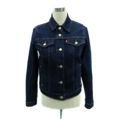 リーバイス Levi's デニムジャケット Gジャン ジージャン ショート丈 M 紺 ネイビー /HO4■GY61