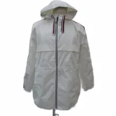 トミーヒルフィガー TOMMY HILFIGER ブルゾンジャケット ロング丈 XL 白 ホワイト フード付き /SM11 ■GY61