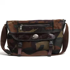 オロビアンコ／orobianco バッグ ショルダーバッグ 鞄 メンズ 男性 男性用ナイロン レザー 革 本革 オリーブ カーキ  DOCILE-Z NYLON camo フラップ式 メッセンジャーバッグ 迷彩・カモフラージュ柄