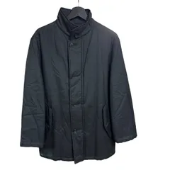  TROJAN トロージャン スタンドカラーコート オフィスカジュアル メンズ ブラック サイズS  【ZK57】 