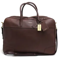 コーチ／COACH バッグ ボストンバッグ 鞄 旅行鞄 メンズ 男性 男性用 レザー 革 本革 ブラウン 茶  77248 Crosby Leather Soft Suitcase クロスビー ソフト スーツケース 2WAY ショルダーバッグ シボ革 シュリン