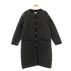 トラディショナルウェザーウェア Traditional Weatherwear 23AW ARKLEY LONG キルティング コート ロング 中綿 36 ブラック /HK ■OS