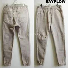 BAYFLOW　ベイフロー　JOGGER　メンズ L ～ M 相当　スキニー　ジョガーパンツ　ハイストレッチ　立体裁断　サンド ベージュ