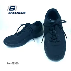 新品未使用 SKECHERS SN232289 Air-Cooled MEMORY FORM スニーカー 25.5cm ブラック レースアップ hws02550