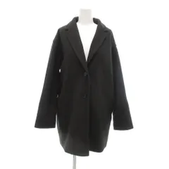 HK WORKS LONDON タグ付き チェスターコート ミドルハーフ丈 M 黒 ブラック /NL ■GY60