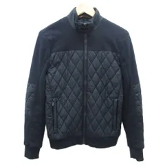 ザラマン ZARA MAN キルティングジャケット ブルゾンジャケット ミドル丈 S 紺 ネイビー スタンドカラー /HO67 ■GY61