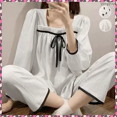 送料無料  韓国ルームウェア 上下セット レディース 部屋着 セットアップ 長袖 セパレート パジャマ 大人可愛い 寝巻き 2点 セット ナイトウェア 春夏秋冬 部屋着 入院 パジャマ長袖 ガーリー 部屋着 ルームウェア 無地
