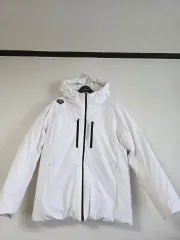 デサント 白 ダウン アウター フーデ