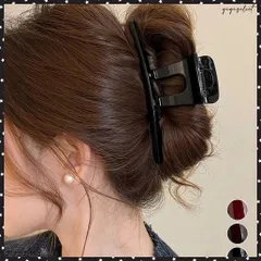 バンスクリップ 大きめ ヘアクリップ レディース ヘアアクセサリー 韓国風 おしゃれ まとめ髪 大人可愛い オフィスカジュアル ハーフアップ 演奏会プレゼント 簡単 ヘアアレンジ 髪飾り結婚式発表会 シンプルヘアアクセ