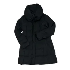  COMME CA ISM コムサイズム ブラック ダウン ダウンジャケット タイトフィット アウター　【Z1736】