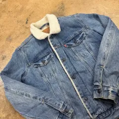 リーバイス プレミアム シェルパ トラッカー デニムジャケット M