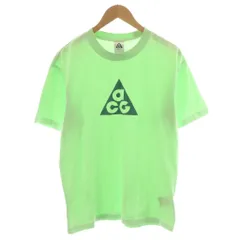 ナイキエーシージー NIKE ACG Tシャツ カットソー 半袖 ロゴ プリント S ライトグリーン /AN53