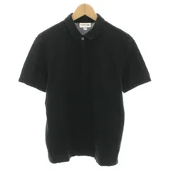 ラコステ LACOSTE レギュラーフィットストレッチパリポロシャツ 半袖 ハーフボタン 比翼ボタン FR 3 S 黒 ブラック PH5522J /YT