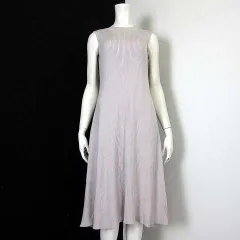 トランテアン ソン ドゥ モード 31 Sons de mode リブ ニット ロング ワンピース ノースリーブ S 36 パステルラベンダー