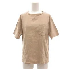 ニコアンド Niko and.. BASIC Tシャツ カットソー 無地 ラウンドネック 半袖 ポケット付き M ベージュ /YJ ■GY61