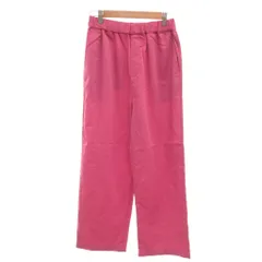 ロデオクラウンズ Rodeo Crowns 美品 イージーワイドパンツ スラックス リネン混 F ピンク/YJ ■GY61