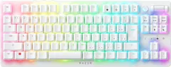 レイザー DeathStalker V2 Pro Tenkeyless JP White Edition Linear Optical Switch トップクラスのワイヤレス2.4GHz/Bluetooth 接続と薄型オプティカルスイッチを搭載したRGB対応 